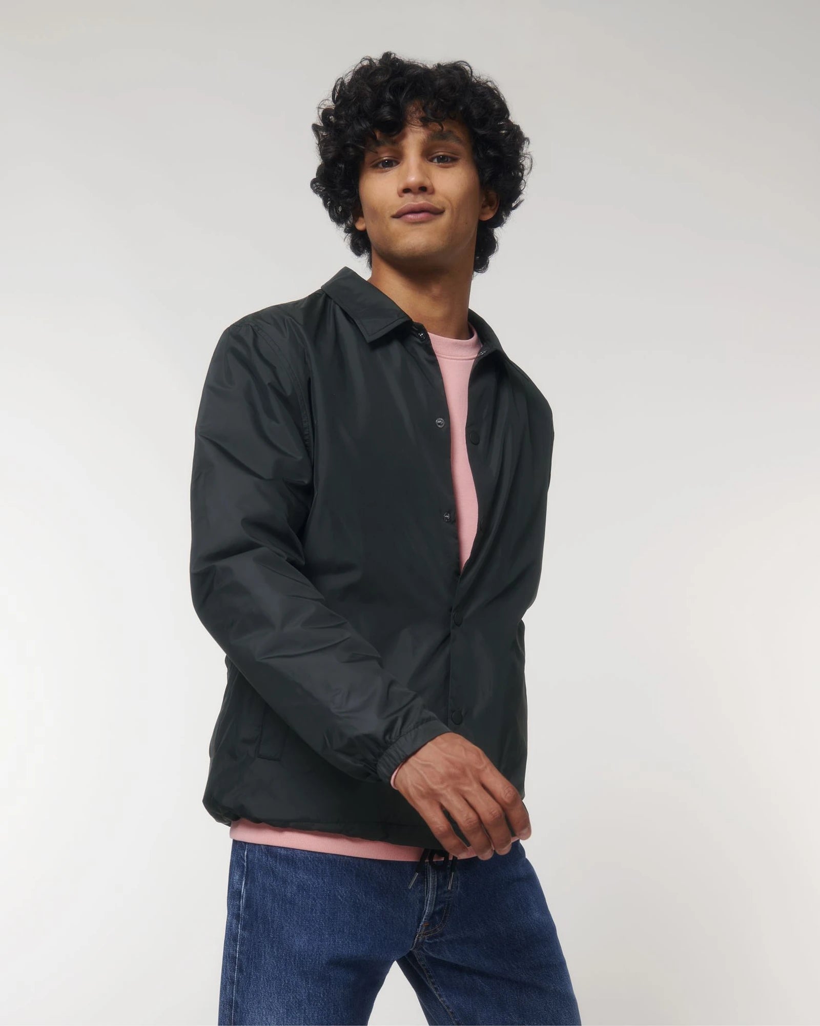 Veste polyester recyclé Stanley/Stella Coacher à personnaliser - Black